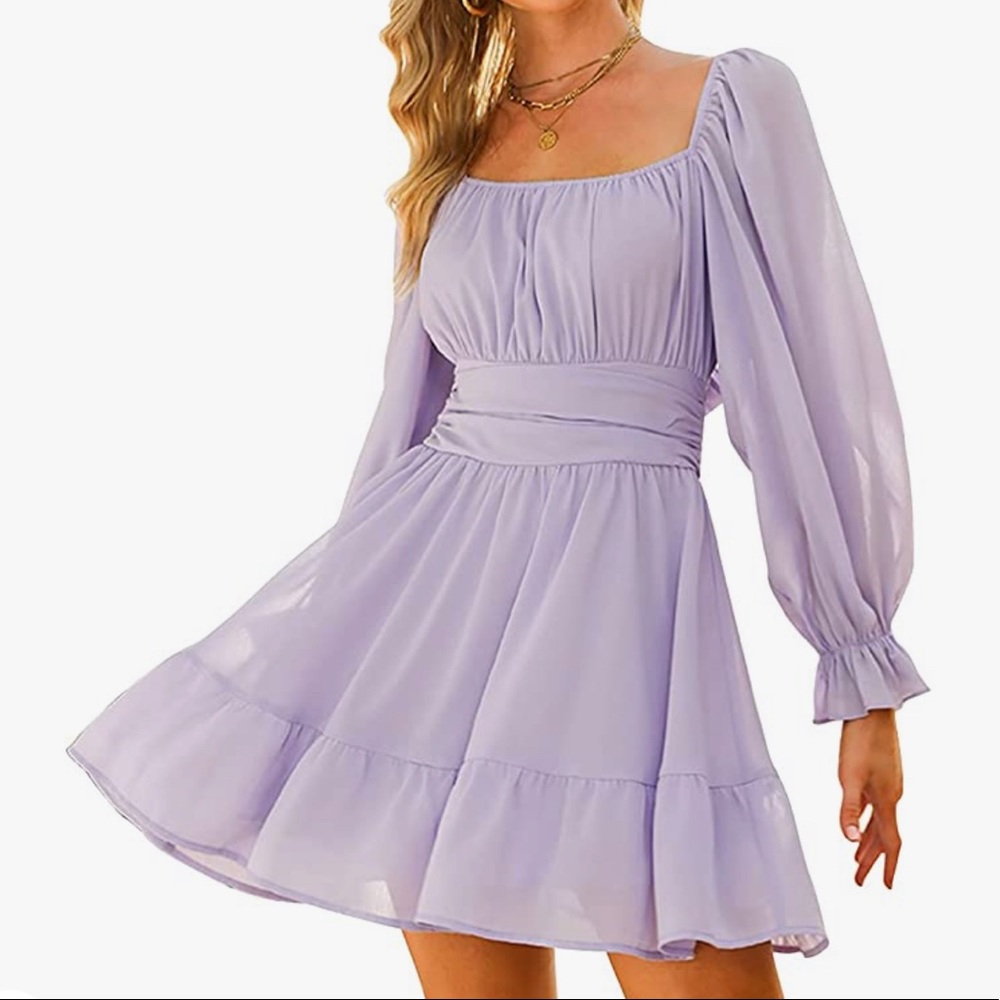 Lavender Dress gently used once Dora photo shoot